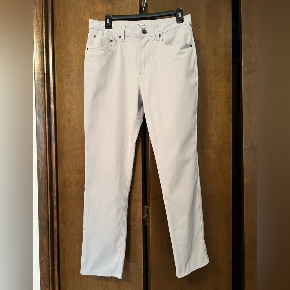Gen Teal Clubhouse 5 pocket pant. For golf, poolside, or clubhouse socials.